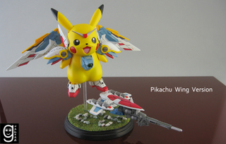 Illustration for article titled Pikachu Meets Gundam Meets Holy Crap
